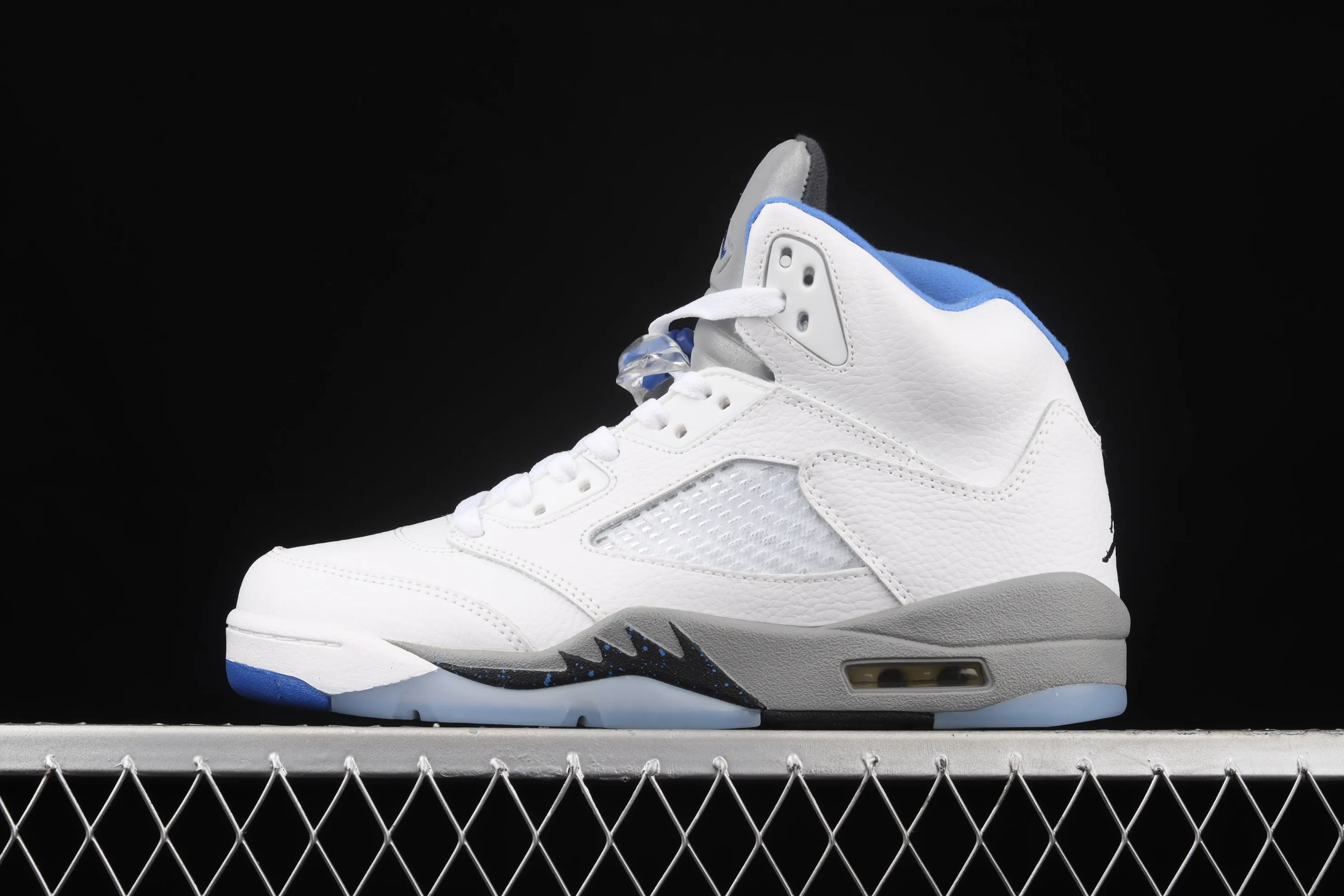 All categories Air Jordan Jordan series basketball shoes Air Jordan 5 G version Air Jordan 5 "Stealth 2.0" AJ5 Joe 5 white and blue color 440888-140
